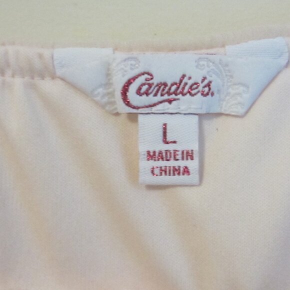 Candie's Ruffled tank top size Large - Blush color - Picture 2 of 3